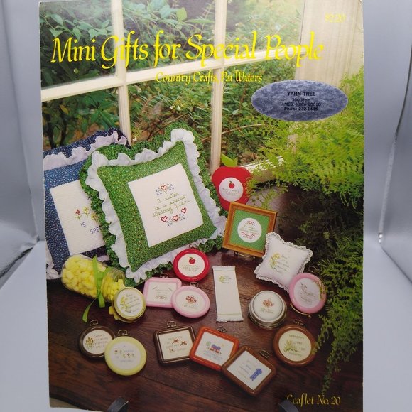 Vintage Cross Stitch Patterns, Mini Gifts for Special People by Pat Waters - Picture 1 of 2